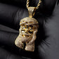 Hip Hop Gold Plated Moissanite Jesus Pendant hip hop jewelry CustomDiamJewel