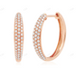 18KT Rose Gold Platted Moissanite Diamond Hoop Earrings Stud earrings CustomDiamJewel