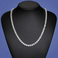 6mm S925 Moissanite Pearl Round Tennis Chain hip hop jewelry CustomDiamJewel