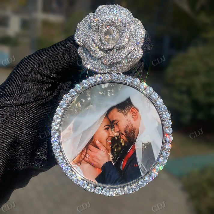 Hip Hop moissanite Memory Pendant hip hop jewelry CustomDiamJewel