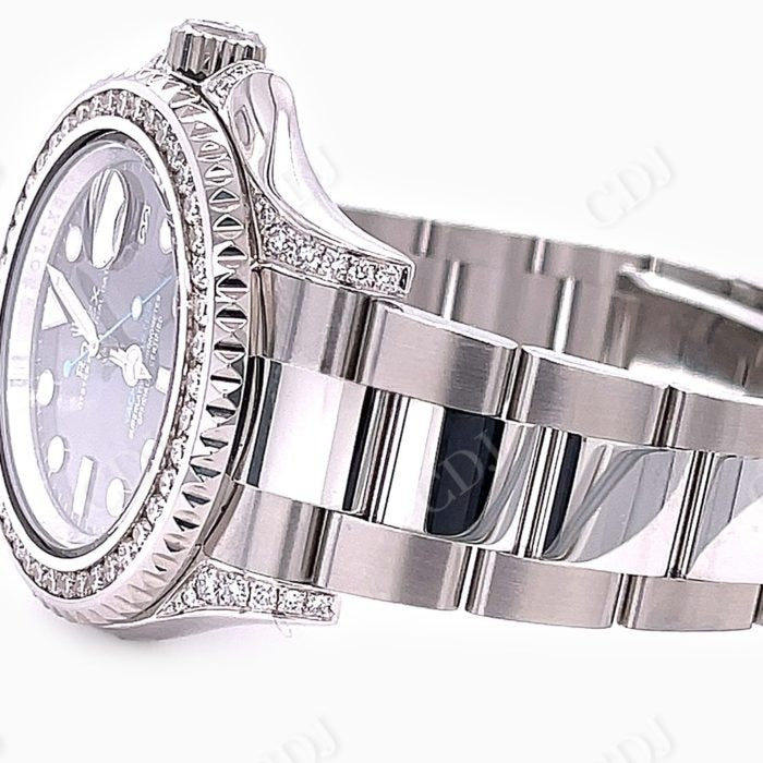 Diamond Face Custom Rolex Watch For Rappers customdiamjewel