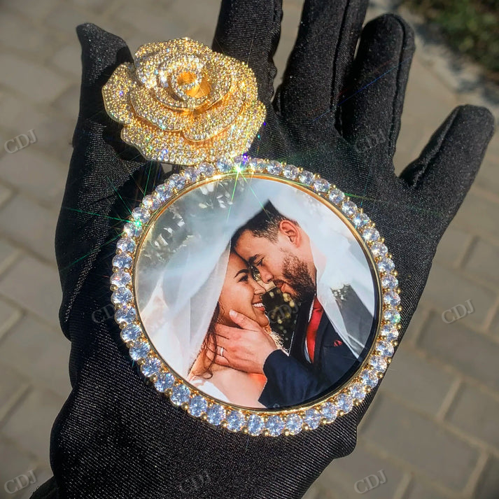 Hip Hop moissanite Memory Pendant hip hop jewelry CustomDiamJewel