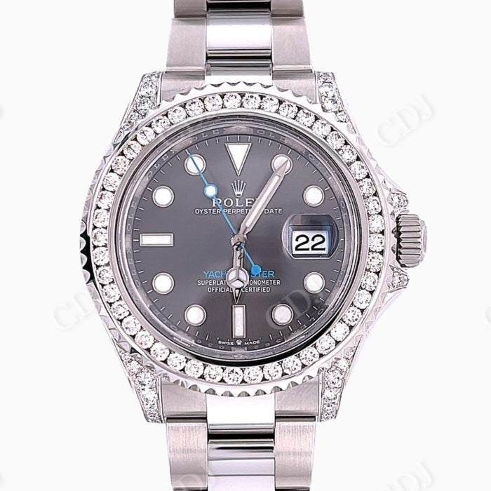 Diamond Face Custom Rolex Watch For Rappers customdiamjewel