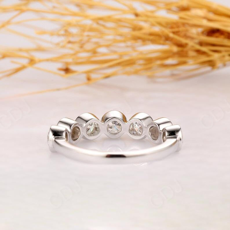 2.03CTW Bezel Set Round Cut Earth mine Diamond Wedding Band  customdiamjewel   