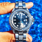 Unique Diamond Setting Custom Moissanite Rolex Watch customdiamjewel