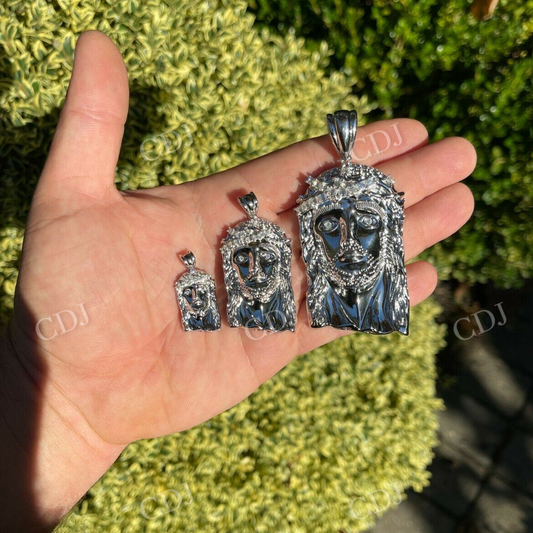 Jesus Piece Baguette Diamond Pendant For Men  customdiamjewel   