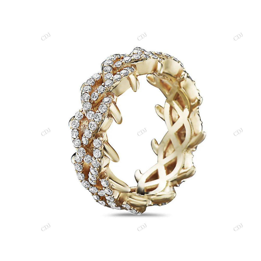 VVS Moissanite 14K Gold Luxury Custom Ring hip hop jewelry customdiamjewel