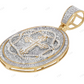 1.7 Inch 14K Gold Lab Grown Diamond Cross Medallion Pendant Hip Hop Pendent CustomDiamJewel