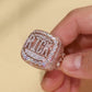Fully Iced Out Moissanite VVS Hip Hop Ring hip hop jewelry CustomDiamJewel   