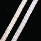 Moissanite Baguette Cube Silver Chain Gift For Women CustomDiamJewel