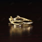 Nature Inspired Leaf 0.02CTW Lab Grown Diamond Wedding Band  customdiamjewel   