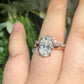 Oval Cut Lab Grown Diamond Bridal Ring Set