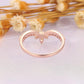 Vintage 0.26CTW Marquise Cut Diamond Curved Wedding Band  customdiamjewel   