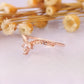 Vintage 0.26CTW Marquise Cut Diamond Curved Wedding Band  customdiamjewel   