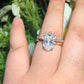 Oval Cut Lab Grown Diamond Bridal Ring Set