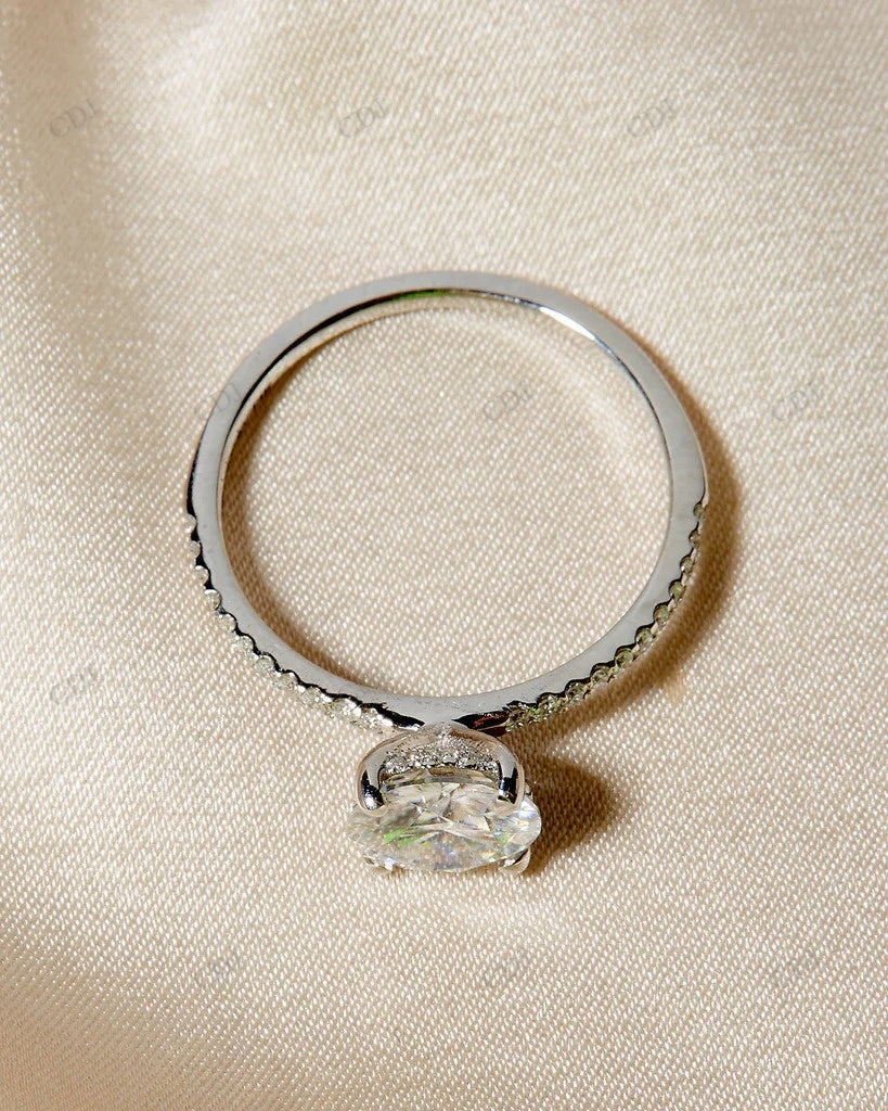 Lab Grown Diamond Solid Gold Bridal Ring Set