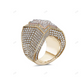 Elegant Pave Moissanite Star Design Ring For Men hip hop jewelry customdiamjewel