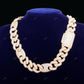 Pig Nose Moissanite Silver Cuban Link Chain For Unisex CustomDiamJewel
