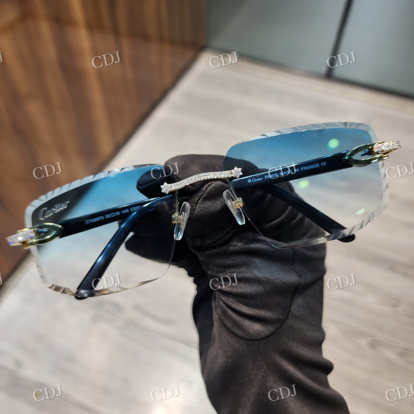 GRA Certified Moissanite Sunglasses hip hop jewelry CustomDiamJewel