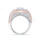 10Kt Gold Moissanite Two Tone Iced Out Men Ring hip hop jewelry CustomDiamJewel