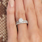 Lab Grown Diamond Solid Gold Bridal Ring Set