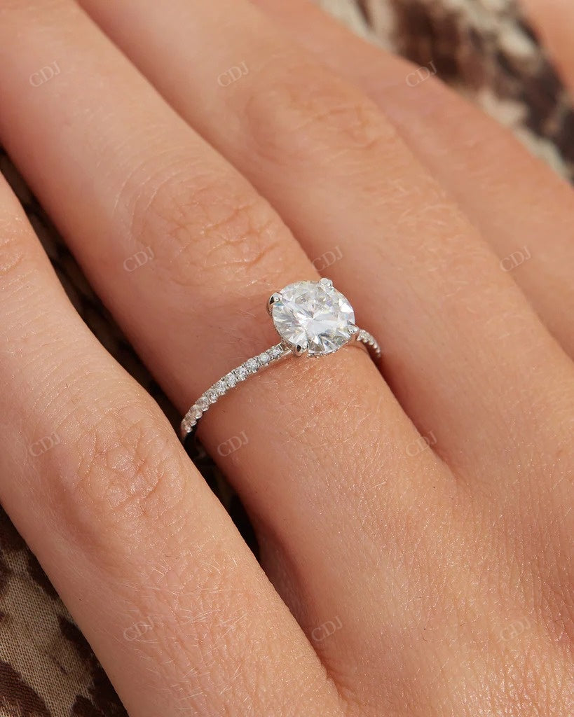 Lab Grown Diamond Solid Gold Bridal Ring Set