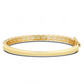 Round & Baguette Cut VVS Moissanite Unique Bangel Bracelet CustomDiamJewel