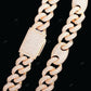 Pig Nose Moissanite Silver Cuban Link Chain For Unisex CustomDiamJewel