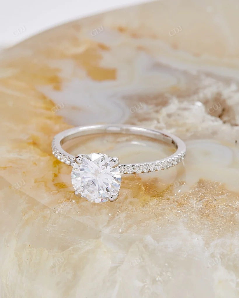 Lab Grown Diamond Solid Gold Bridal Ring Set