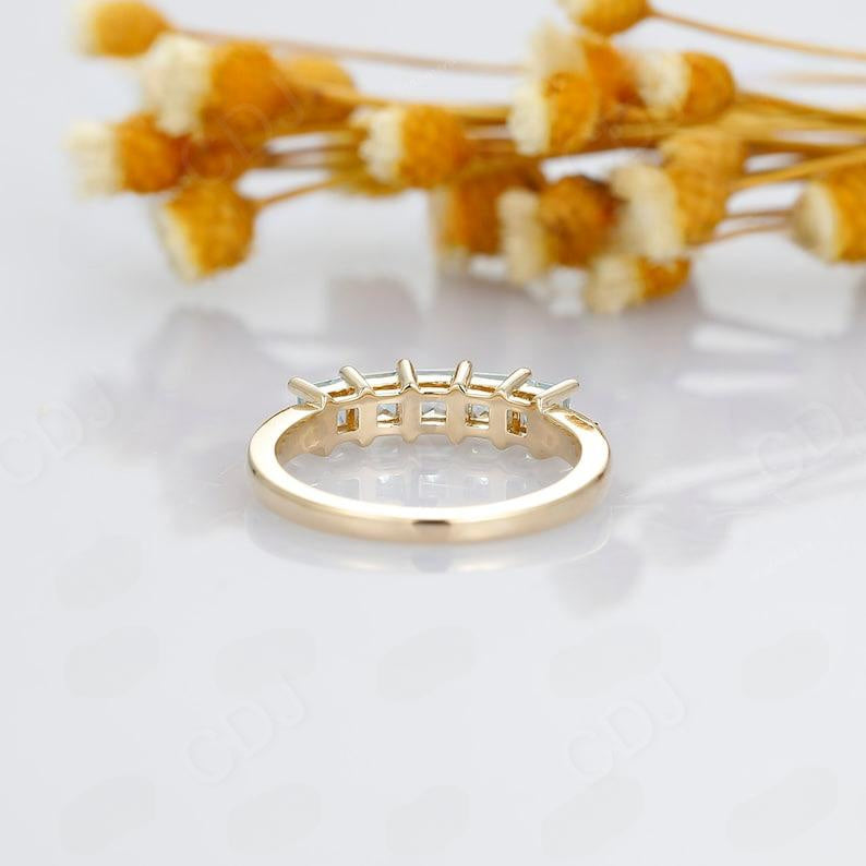 3mm Princess Cut VVS Moissanite Wedding Band  customdiamjewel   