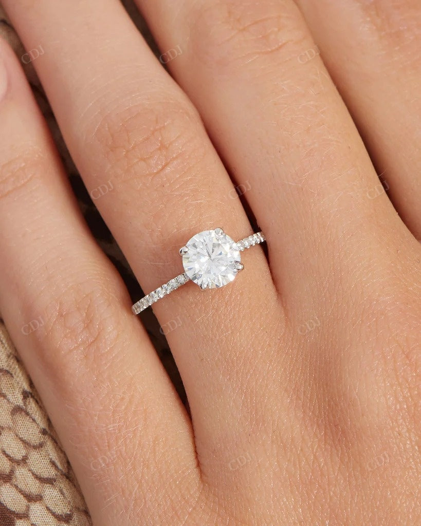 Lab Grown Diamond Solid Gold Bridal Ring Set