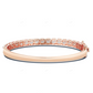 Round & Baguette Cut VVS Moissanite Unique Bangel Bracelet CustomDiamJewel