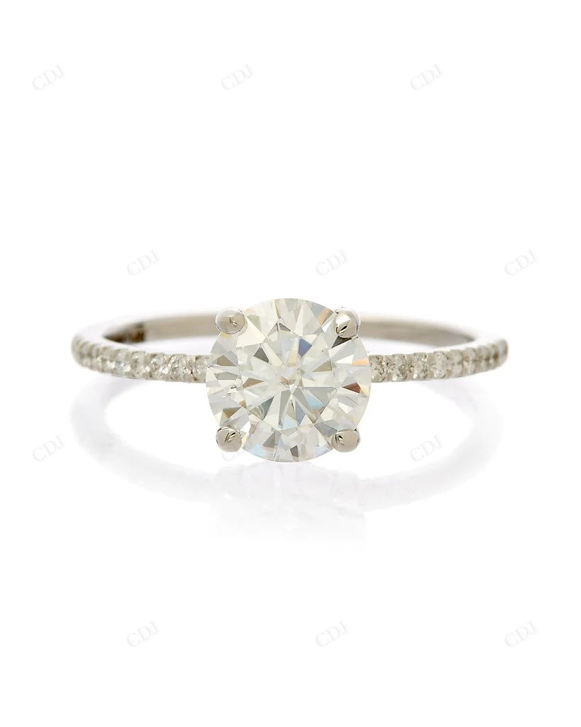 Lab Grown Diamond Solid Gold Bridal Ring Set