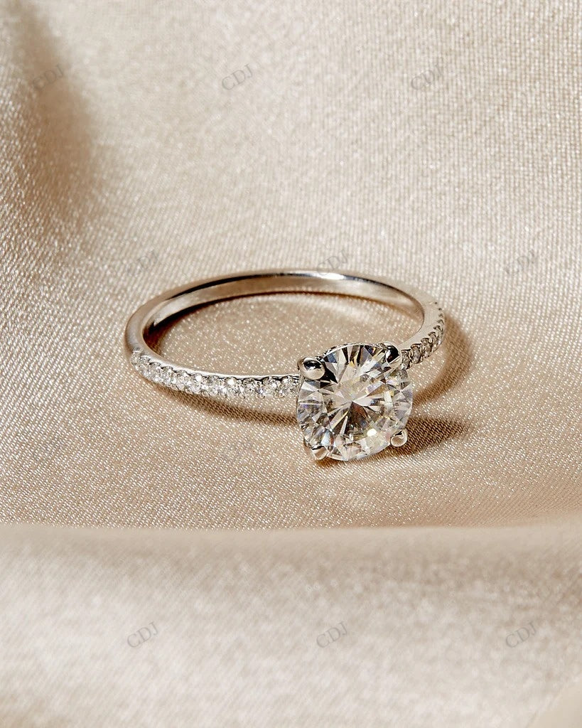 Lab Grown Diamond Solid Gold Bridal Ring Set