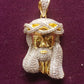 Hip Hop Iced Out Pave Jesus Head Pendant hip hop jewelry CustomDiamJewel