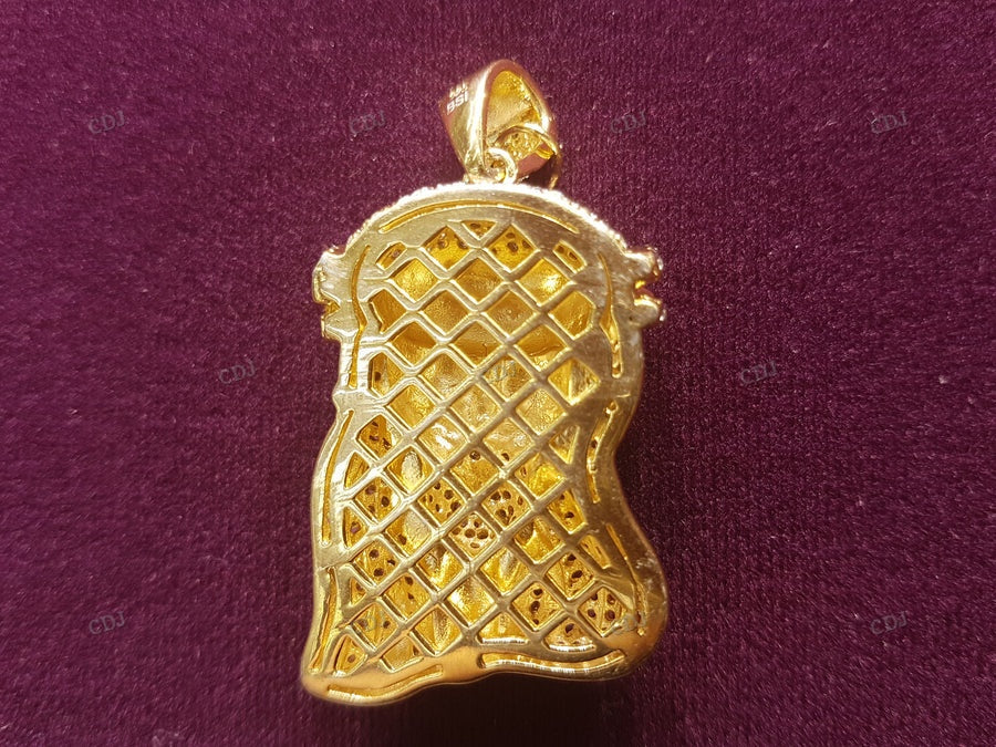 Hip Hop Iced Out Pave Jesus Head Pendant hip hop jewelry CustomDiamJewel
