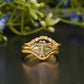 Triangle Cut Moissanite Diamond Bridal Set