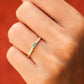 0.22CT Emerald Baguette Natural Diamond Wedding Band  customdiamjewel   