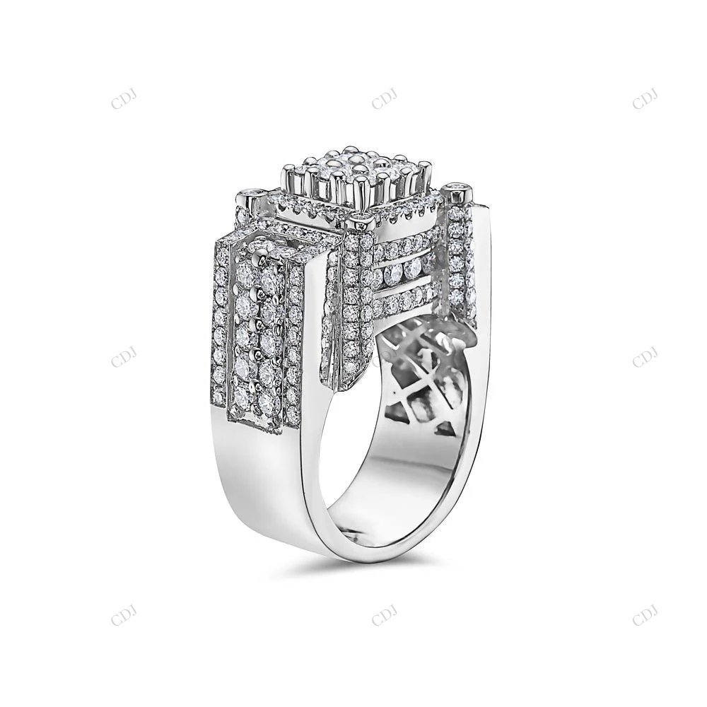 S925 Sterling Silver Hip Hop Engagement Ring hip hop jewelry customdiamjewel