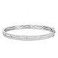 925 Sterling Silver Baguette & Round Cut Diamond Bengal Bracelet CustomDiamJewel