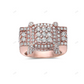 S925 Sterling Silver Hip Hop Engagement Ring hip hop jewelry customdiamjewel