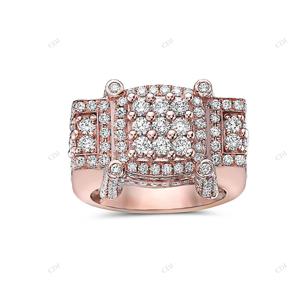S925 Sterling Silver Hip Hop Engagement Ring hip hop jewelry customdiamjewel