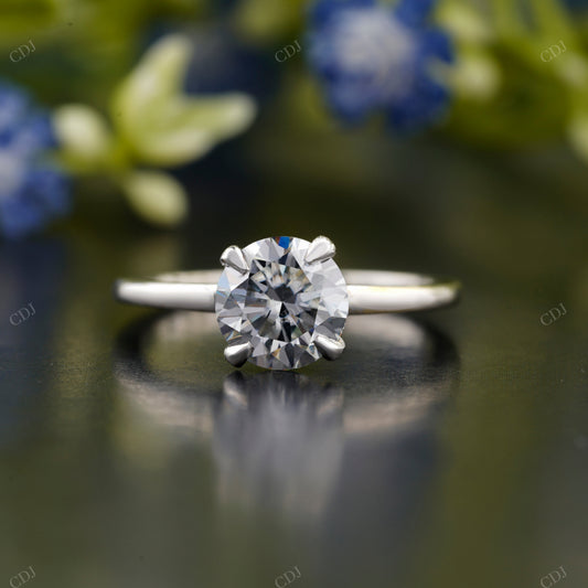 Classic Round Moissanite Solitaire Ring