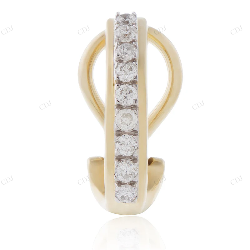 0.35ct Round Colorless Moissanite Diamond Earrings Stud earrings CustomDiamJewel