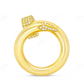 18Kt Gold Moissanite Nail Statement Diamond Ring hip hop jewelry CustomDiamJewel