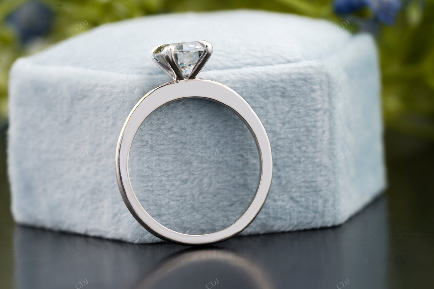 Classic Round Moissanite Solitaire Ring