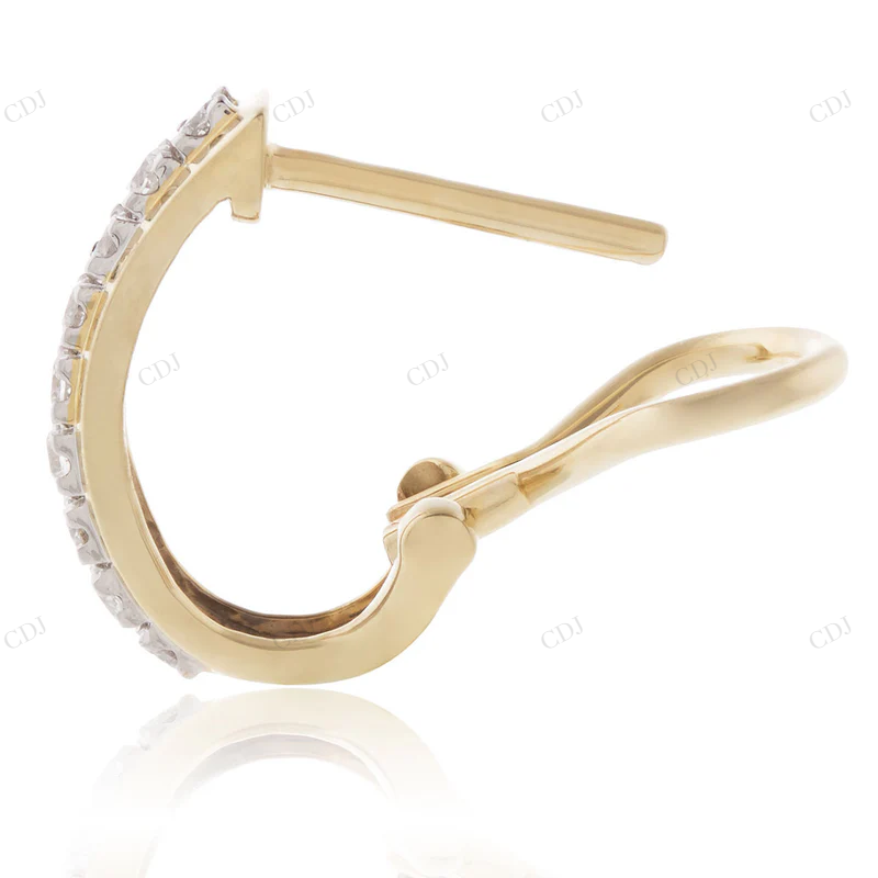 0.35ct Round Colorless Moissanite Diamond Earrings Stud earrings CustomDiamJewel