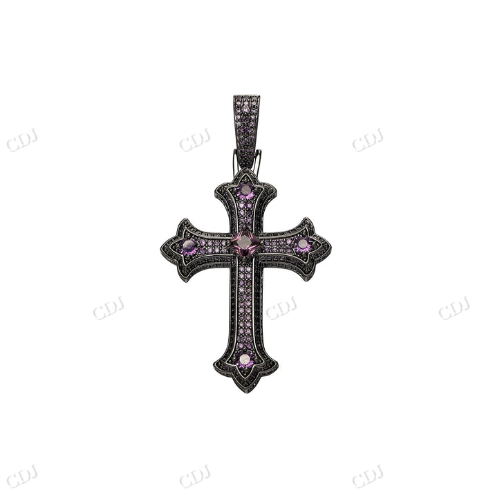 Hip Hop Iced Out Custom Cross Pendant hip hop jewelry CustomDiamJewel