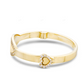 14K Gold Engravable Diamond Oval Baby Bangle Bracelet CustomDiamJewel