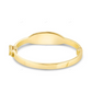 14K Gold Engravable Diamond Oval Baby Bangle Bracelet CustomDiamJewel